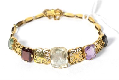 Lot 332 - A gem set bracelet, length 19cm