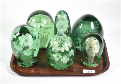 Lot 341 - Six glass dumps