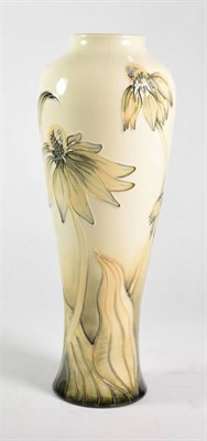 Lot 344 - A Moorcroft pottery Coneflower pattern vase designed by Anji Davenport with painted and...