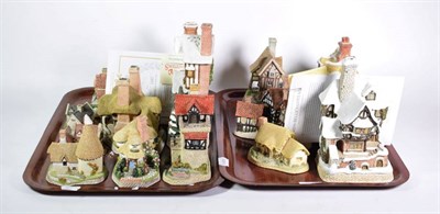 Lot 361 - A collection of David Winter cottages to include several large Christmas editions, some boxed...