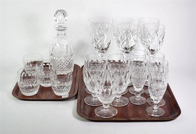 Lot 374 - A part suite of Waterford Lismore pattern glass comprising six wines by John Rocha (one a.f.); four