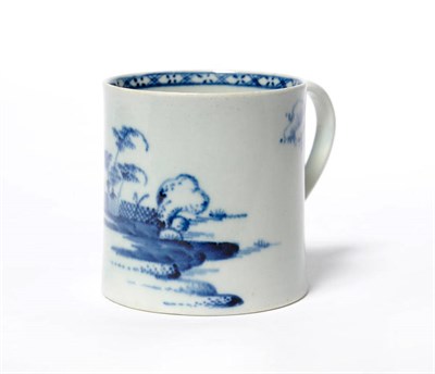 Lot 200 - A Chaffers Liverpool Porcelain Coffee Can, circa 1760, painted in underglaze blue with a fenced...