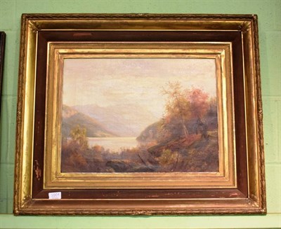 Lot 1001 - English School (19th century) Lakeland view, oil on canvas, 37cm by 50cm