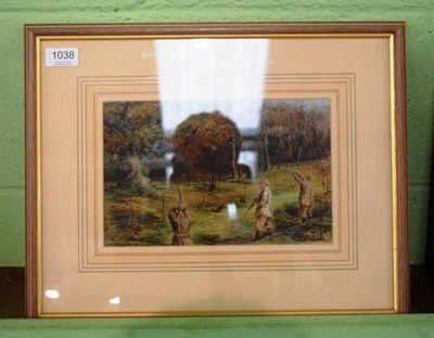 Lot 1038 - Charles Whymper (1853-1941) Shooting party and pheasants, signed (lower right) watercolour, 17cm by