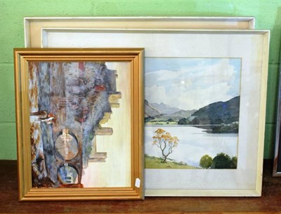 Lot 1043 - Sydney Buckley (20th century) Low Hertsop, signed watercolour; together with Kathleen Bibby...