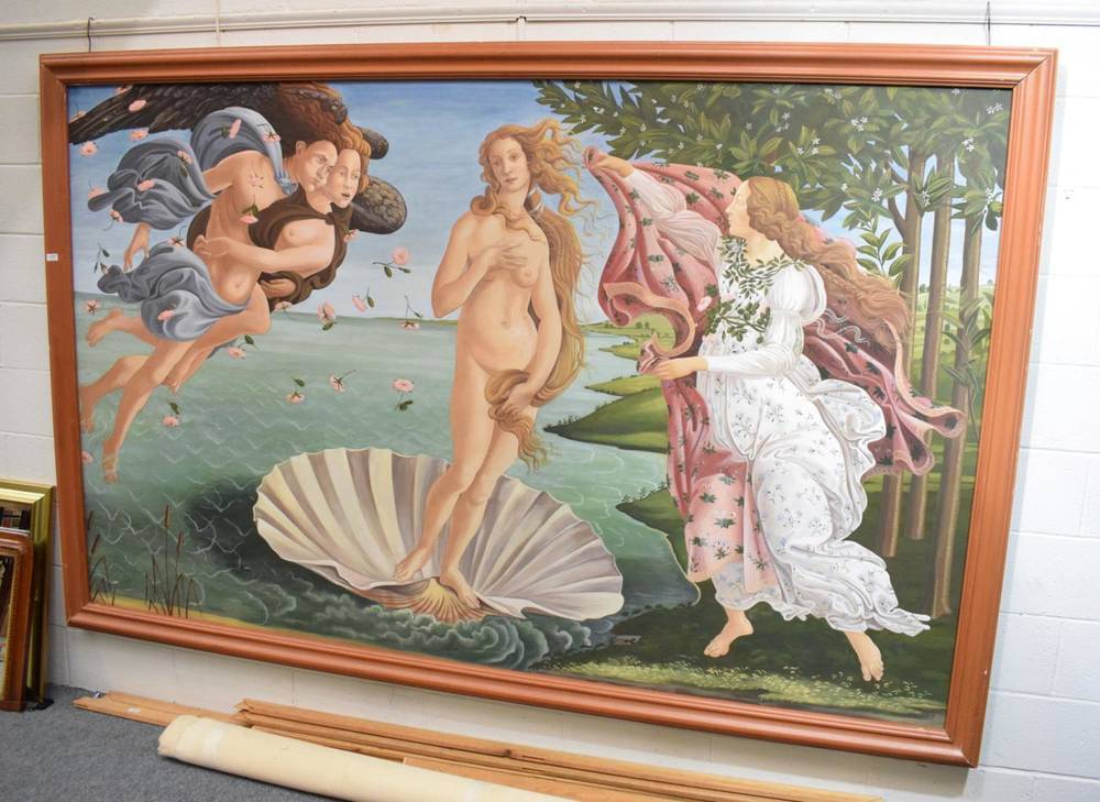 Lot 1057 - After Botticelli, Venus and frame