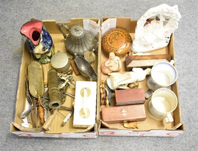 Lot 1086 - A quantity of assorted collectables, metalware and other items to include Staffordshire...