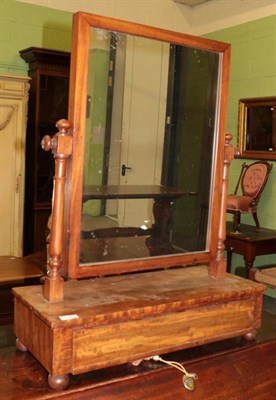 Lot 1228 - A mahogany dressing table mirror