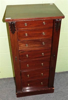 Lot 1285 - A Victorian mahogany Wellington chest