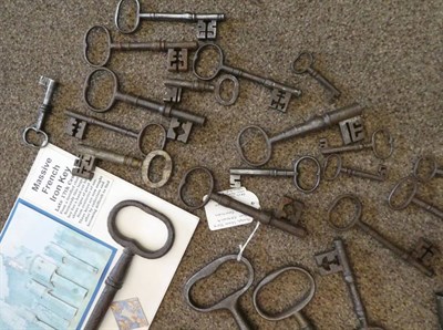 Lot 180 - A Collection of Eighty Various 17th Century and Later Steel and Iron Keys