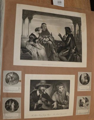 Lot 208 - A Large Victorian Scrap Book of Prints and Engravings, extensive contents