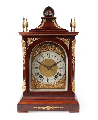 Lot 243 - A Walnut Quarter Striking Table Clock, retailed by W Kibble, 22 Gracechurch Street, London,...
