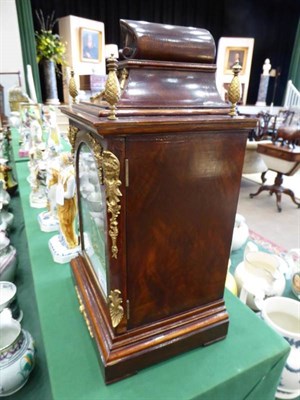 Lot 243 - A Walnut Quarter Striking Table Clock, retailed by W Kibble, 22 Gracechurch Street, London,...
