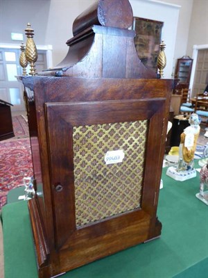 Lot 243 - A Walnut Quarter Striking Table Clock, retailed by W Kibble, 22 Gracechurch Street, London,...