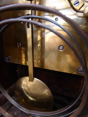 Lot 243 - A Walnut Quarter Striking Table Clock, retailed by W Kibble, 22 Gracechurch Street, London,...