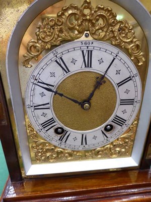 Lot 243 - A Walnut Quarter Striking Table Clock, retailed by W Kibble, 22 Gracechurch Street, London,...