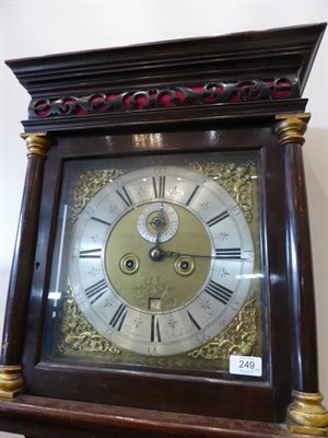 Lot 249 - An Ebonised Pine Eight Day Half Hour Passing Strike Longcase Clock, signed Isaac Papavoine,...