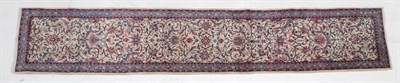 Lot 261 - Narrow Saroukh Runner Iranian Azerbaijan, circa 1970 The cream field of flowing vines enclosed...