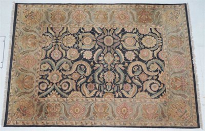 Lot 290 - Agra Design Carpet North Central India, modern The deep indigo field with an all over design of...
