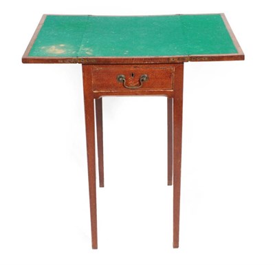 Lot 359 - ^ A George III Oak Card Table, late 18th/early 19th century, of rectangular form with two...