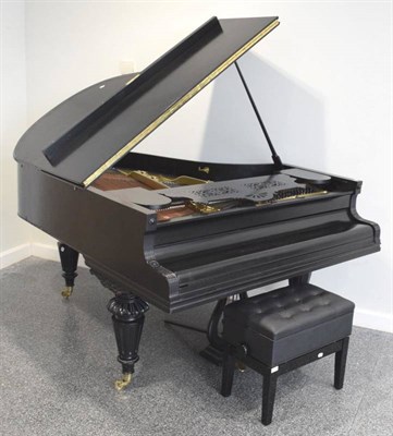 Lot 509 - F Rosener: A 5'10'' Ebonised Grand Piano, late 19th century, on carved and fluted tapering legs...