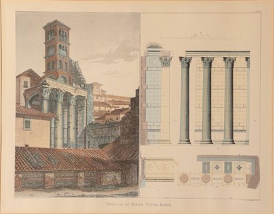 Lot 1002 - After G.L Taylor (1788-1873) ''The temple of Mars Ultor, Rome'' Aquatint, 41cm by 53cm