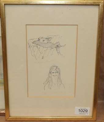 Lot 1029 - Sir Hugh Casson PRA (1910-1999) ''Upper Wallop'' Signed and inscribed, ink, together with a further