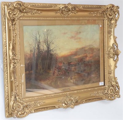 Lot 1034 - William Manners (1860-1930)  ''Homeward Bound'' Signed and dated 1907, oil on canvas, 40cm by 59cm