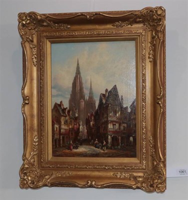 Lot 1061 - Henri Schafer (1833-1916) French ''Chartres'' Signed, inscribed verso, oil on canvas, together with