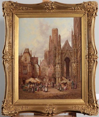 Lot 1062 - Henri Schafer (1833-1916) French ''St. Ouen, Rouen, Normandy'' Signed, inscribed verso, oil on...