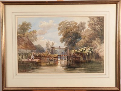 Lot 1069 - John Price (20th century) The Sluicegate Watercolour, 33cm by 51cm