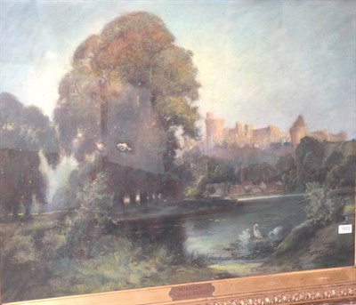 Lot 1072 - James Pley (19th / 20th Century) View of Windsor Castle Signed and dated 1903, pastel, 68cm by 91cm
