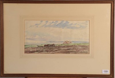 Lot 1085 - James McBey (1883-1959) ''Isle of Harry'' Signed, inscribed and dated 1928, watercolour, 19.5cm...