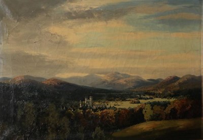 Lot 1086 - George Melvin Rennie (1874-1953) Balmoral Castle Signed, oil on canvas, 59.5cm by 90cm...