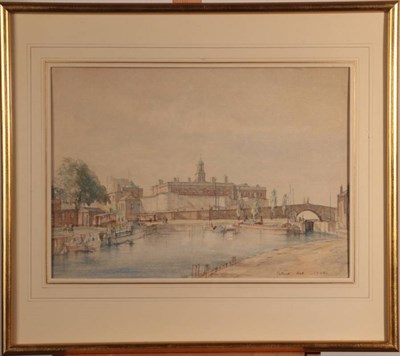 Lot 1092 - William Patrick Hall (1906-1992) ''The Foss Basin, Castle Mills Bridge, Summer'' Signed and...