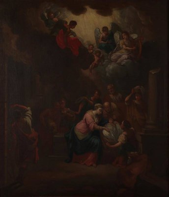 Lot 1136 - Italian School (19th century) The Nativity Oil on canvas, 55cm by 48cm