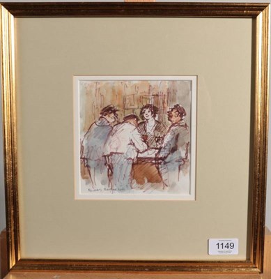 Lot 1149 - Roland Batchelor RWS (1889-1990)  ''The Honey Pot'' Signed, watercolour, 14cm by 14cm...