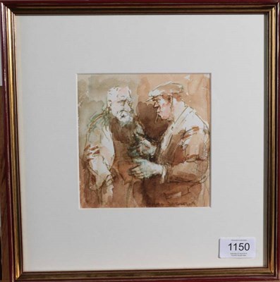 Lot 1150 - Roland Batchelor RWS (1889-1990)  ''Disbelief'' Signed, watercolour, 14cm by 14cm  Provenance:...