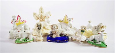 Lot 1227 - A Pair of Chamberlain's Worcester Porcelain Figures of a Stag and Doe, circa 1830, each...