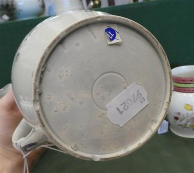 Lot 1299 - A Pearlware Jug, dated 1788, of baluster form inscribed George Bradbury Now friends we are met...