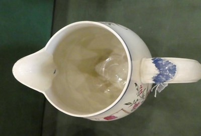 Lot 1299 - A Pearlware Jug, dated 1788, of baluster form inscribed George Bradbury Now friends we are met...