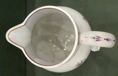 Lot 1299 - A Pearlware Jug, dated 1788, of baluster form inscribed George Bradbury Now friends we are met...
