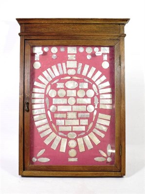 Lot 1415 - One Hundred and Three Chinese Mother-of-Pearl Gaming Tokens, 19th century, of various form with...