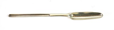 Lot 1486 - {} A George III Silver Marrow Scoop, Hester Bateman, 1787, 23cm long, 1oz 6dwt