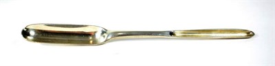 Lot 1516 - A George I Silver Marrow Scoop, Paul Hanet, London 1724, 21.5cm long, 1.6ozt