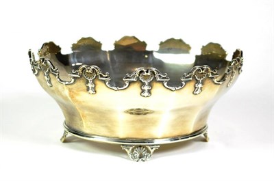 Lot 1531 - An Edwardian Silver Bowl, William Comyns & Sons, London 1907, of oval panelled form, the...