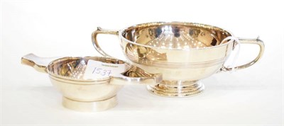 Lot 1537 - A Twin Handled Silver Bowl, Herbert Edward Barker & Frank Ernest Barker, Chester 1926; and A...