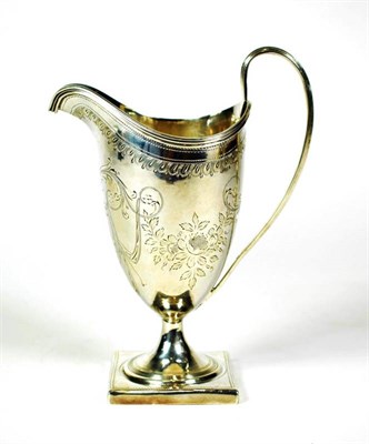 Lot 1622 - A Large George III Silver Helmet Shaped Cream Jug, Peter & Anne Bateman, London 1799, with...