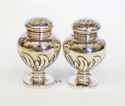 Lot 1626 - A Pair of William IV Silver Pepper Pots, mark probably that of Thomas Wimbush, London 1833,...