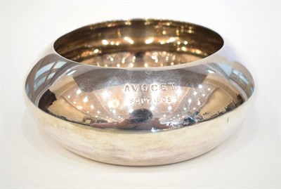 Lot 1662 - An Edwardian Silver Bowl, John & Frank Pairpoint, London 1905, of plain squat circular form,...